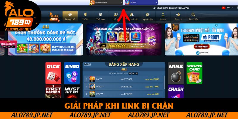 Giải pháp khi link bị chặn