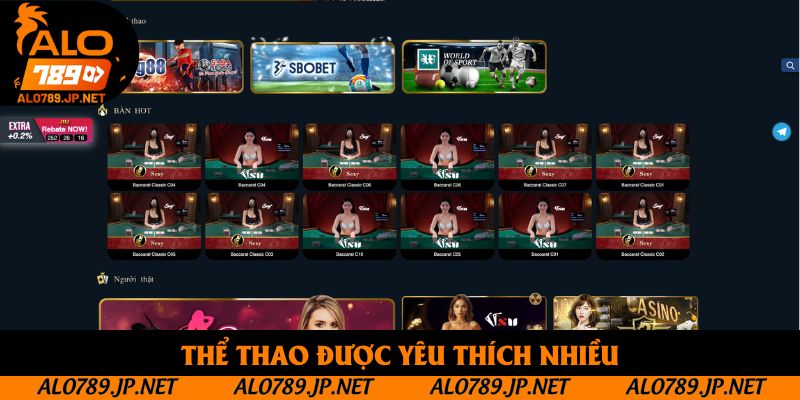 Thể thao được yêu thích nhiều