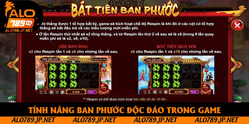 Tính năng ban phước độc đáo trong game